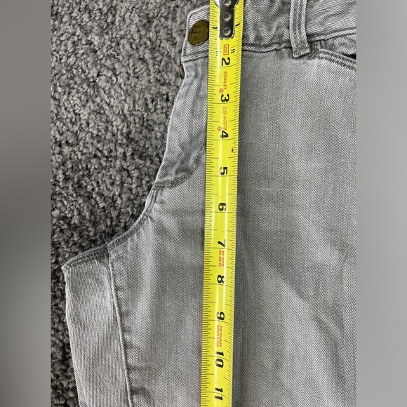 Eddie Bauer Modern slim fit cargo pockets light gray low rise denim jeans size 8 - Picture 12 of 16